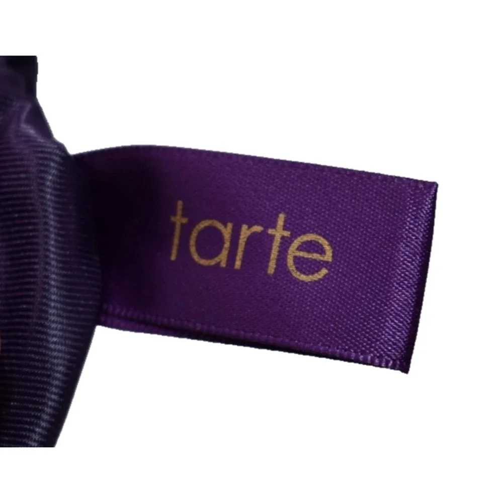 TARTE Fold Over Zip Cosmetic Bag Clutch - Envelope Style - Zig Zag Print - NEW